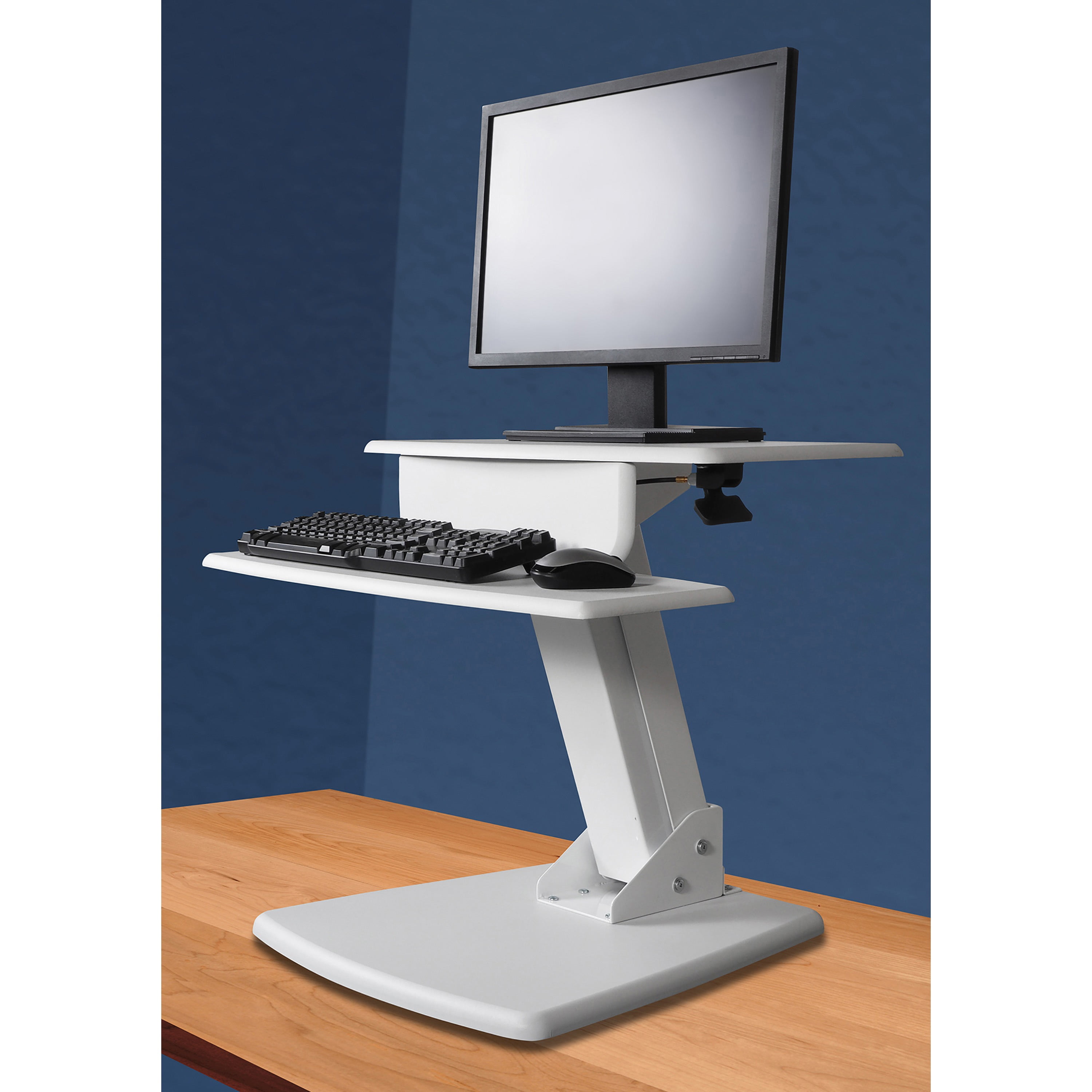 White STS810W Kantek Desktop Sit to Stand Workstation