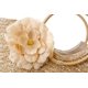 thumbnail image 3 of Straw beach bag tote bag handwoven big flower rattan, 3 of 5