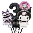 thumbnail image 1 of Juego de 5 piezas de globos de papel de aluminio Sanrio Kulomi con melodía de perro, decoración de cumpleaños, juguetes para niños, 1 of 5
