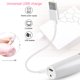 thumbnail image 4 of Removedor de vello facial eléctrico recortador de cejas blanco perla USB depilación con forma de lápiz labial afeitado para mujer recorte de cejas ANGGREK Otros, 4 of 8
