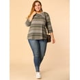 thumbnail image 3 of Top de Punto Rayas Boho Cuello Vuelto Agnes Orinda Multicolor XXL, 3 of 6
