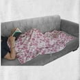 thumbnail image 6 of Geometric Soft Flannel Fleece Blanket, Bubbly Pinkish Circles with Blank Little Dots Baby Girl Nursery Themed Forms, Cozy Plush for Indoor and Outdoor Use, 60" x 80", Rose and Pink, by Ambesonne, 6 of 6