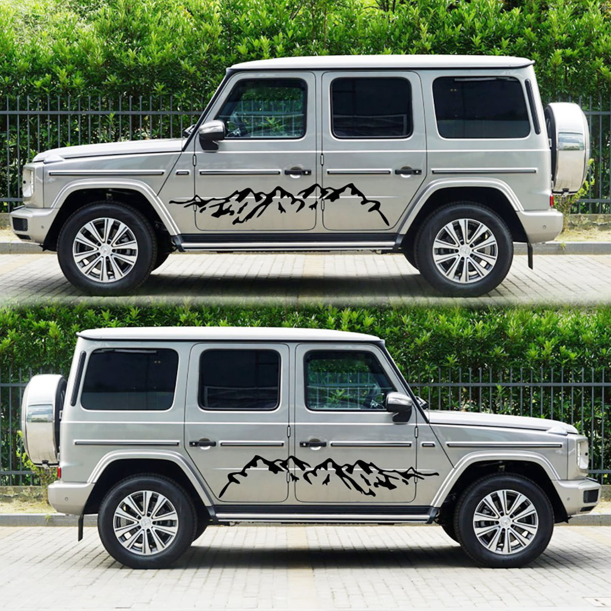 For Camper Van RV Off Road Nice Side Body 2pcs Stickers Forest Mountain M5B7