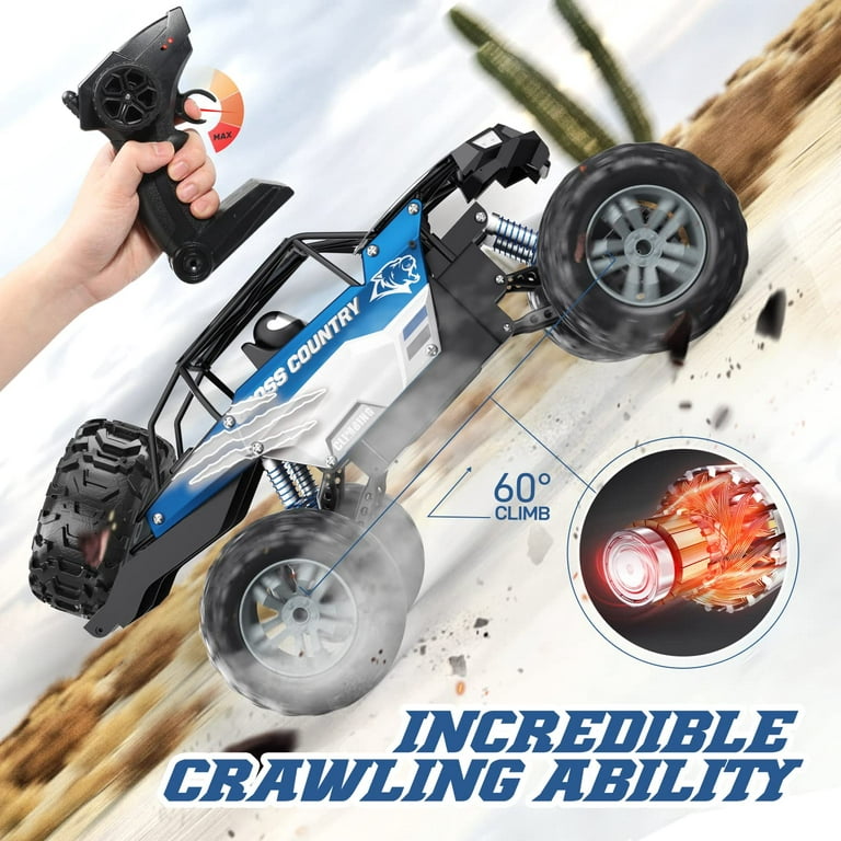 Voiture RC Rock Crawler 2,4 GHz 1:8 51 cm or