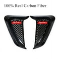 thumbnail image 2 of Phyun Universal 100% Real Carbon Fiber Car Front Fender Side Air Vent Cover Trim Shark Gills Side Vent Sticker Sports Style, 2 of 5