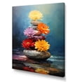 thumbnail image 2 of Designart "Zen Balance Spiritual Stone II" Spiritual Canvas Wall Art - Global Yellow Spiritual Stone Entryway Wall Art, 2 of 6