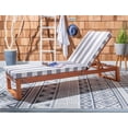 thumbnail image 3 of SAFAVIEH Outdoor Collection Solano Chaise Sunlounger Natural/Grey, 3 of 13