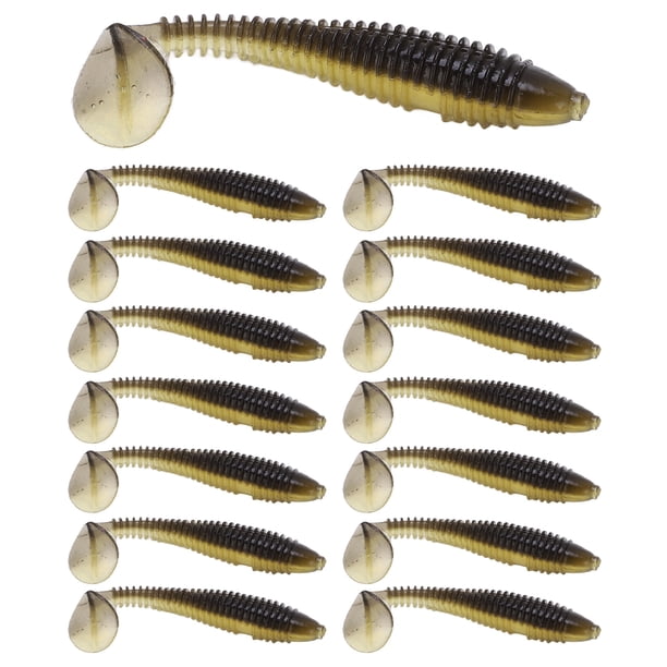 Señuelos de pesca blandos 15 señuelos de pesca de silicona blandos NikouMX