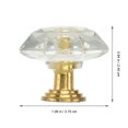 thumbnail image 2 of EeaseCA 16Pcs Decorative Doorknobs Household Door Handles Drawer Accessories Transparent, 2 of 7