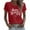 #211-Red, variant on Craaazy Women's Valentines Shirts Short Sleeve Heart Print T-Shirts Gifts