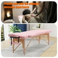thumbnail image 4 of VIRRMO Adjustable High-density Foam Massage Tattoo Table with Neck Stretcher, 84-inch, Pink, 4 of 7