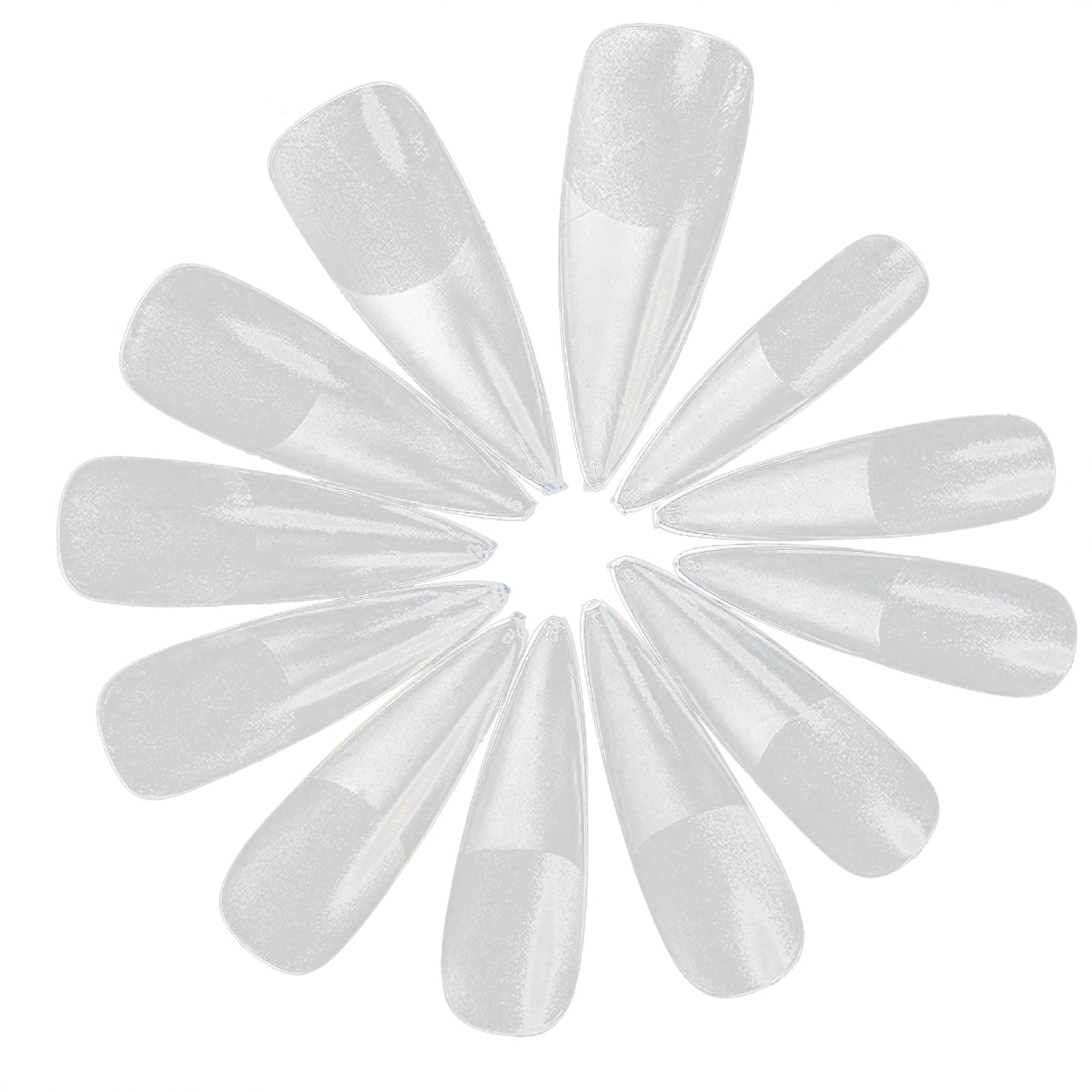 Clear Acrylic Nails on 500pcs Clear False Nails Tips Lady Acrylic Finger Nail Tips Clear on Nails Medium Length Long Nail Tips Acrylic on Nails for Girls Age 5 Acrylic Tips Long