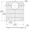 thumbnail image 5 of Elkay LKOBG1415SS Elkay Stainless Steel 12-3/4" x 14-1/2" x 1" Bottom Grid, 5 of 6