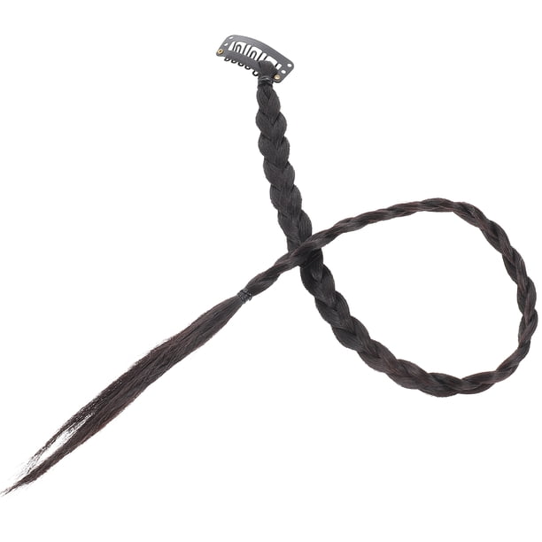 Extensiones de cola de caballo de 4 piezas Piece de cabello trenzado Extensiones de cabello sintético