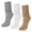 Grey, variant on 3 Pack Crew Slouch Socks Women - Retro Scrunch Short Sock - Soft Ankle Socks Size 5-11