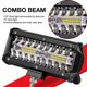 thumbnail image 1 of Barra de luz Led de 2 uds., barra de luz Led de 7 pulgadas, haz combinado de luz de trabajo de 3 filas Compatible con conducción todoterreno, barco, coche, Tractor, 1 of 4