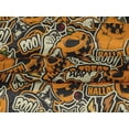 thumbnail image 4 of oneOone Velvet Orange Fabric Halloween Dress Material Fabric Print Fabric By The Yard 58 Inch Wide, 4 of 5