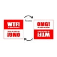 thumbnail image 4 of Dishwasher Magnet Clean Dirty Sign - 2.5 x 2.5 Inch Square Red Refrigerator Magnets - WTF & OMG! Funny Housewarming Gifts - Suitable for All Dishwashers!, 4 of 4