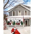 thumbnail image 5 of Garage Door Banner Cover 6 x 13 ft, Christmas Plaid Snowman Stars Xmas Tree Christmas Garage Door Decorations Holiday Christmas Backdrop Decor for Winter New Year Xmas Party, 5 of 6