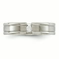 thumbnail image 4 of Edward Mirell Titanium .10ct Diamond Brushed  Polished 6mm Band EMR212, 4 of 4