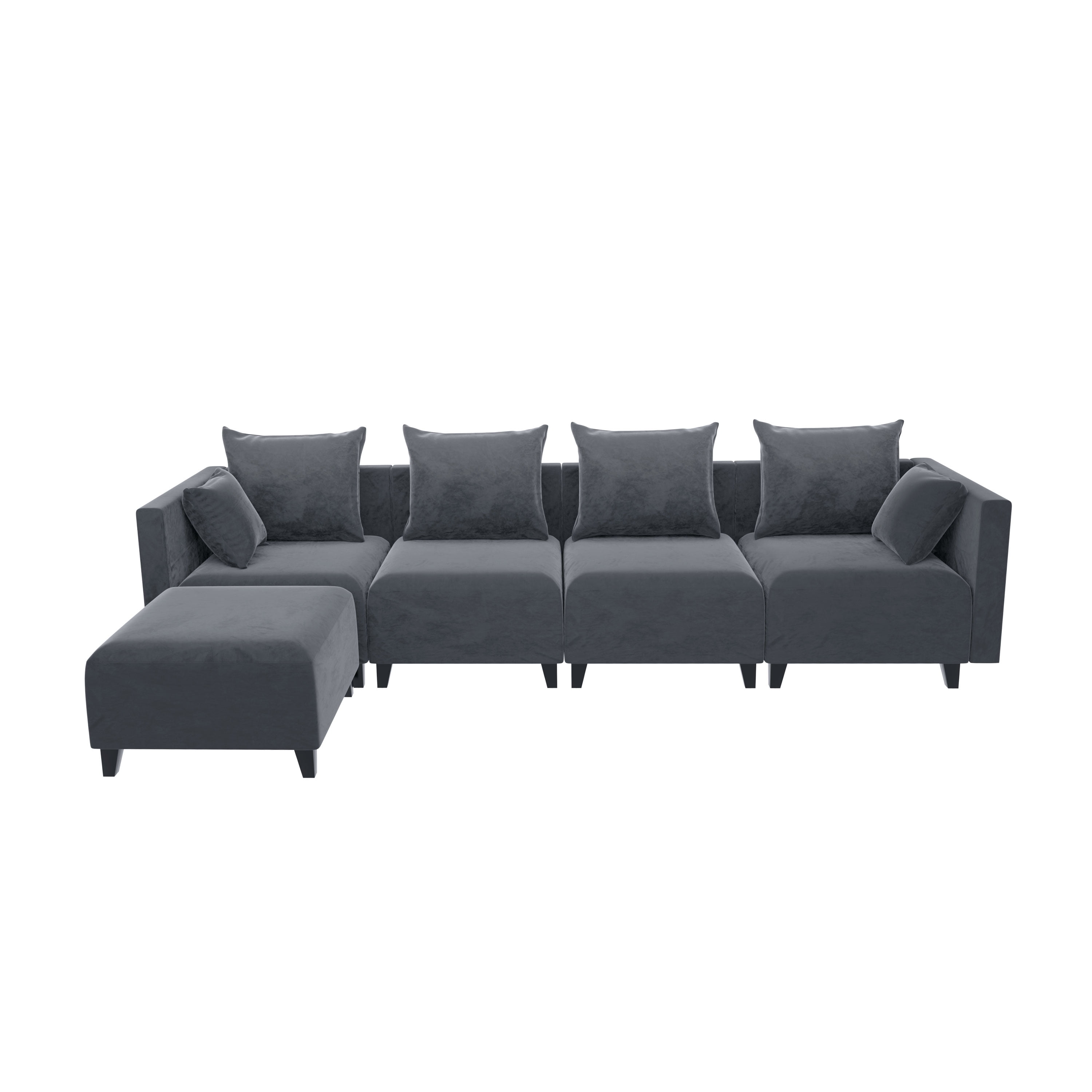 Modular Sectional Sofa, L Shape Oversized Couches for 5Seater