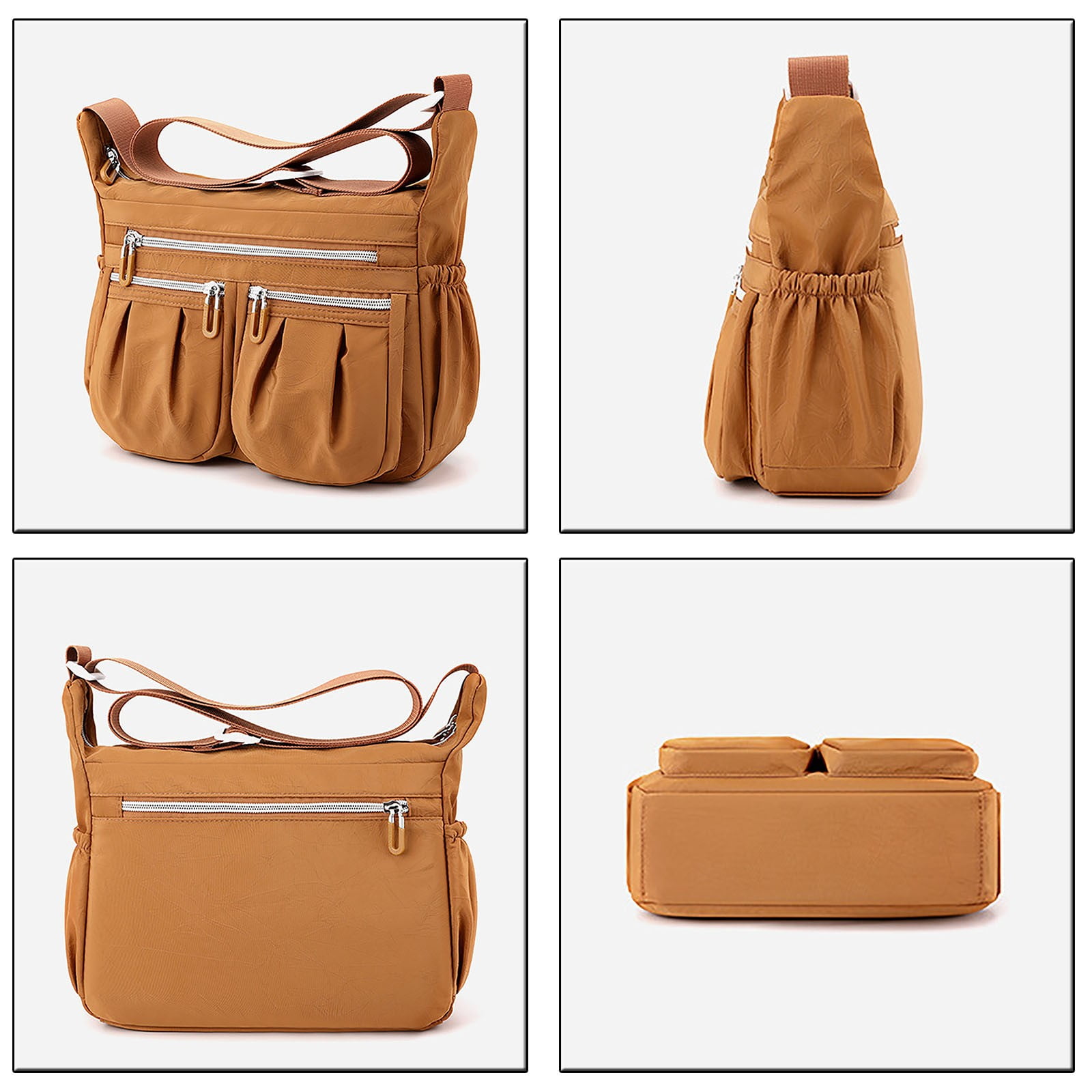 Crossbody Messenger Bags for Women Nylon Lightweight Shoulder Handbags Roomy Ladies Travel Pocketbooks
