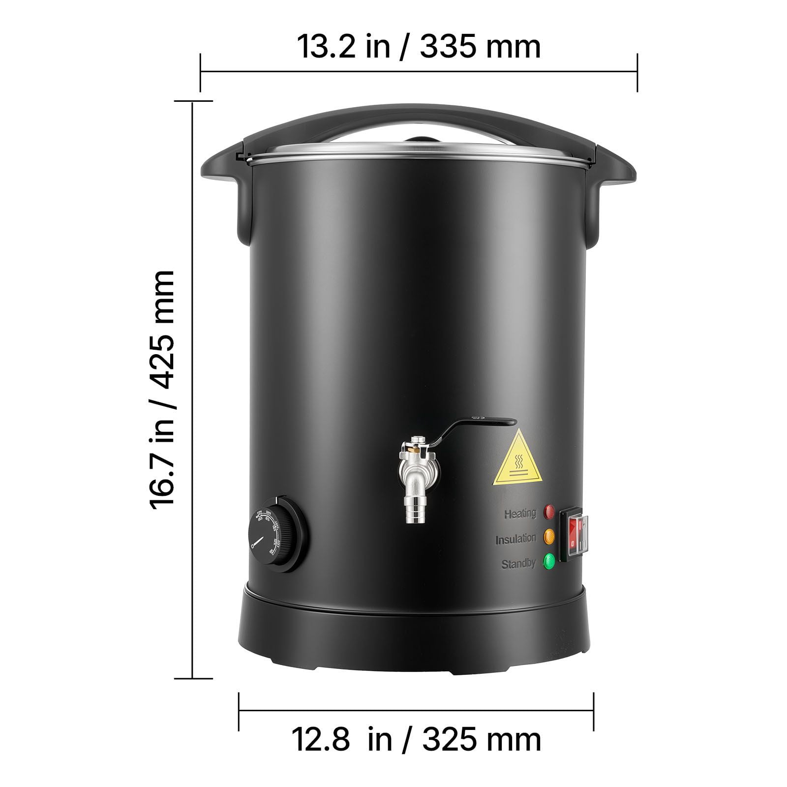 Wax Melting Pot for Candle Making, 8.5 Quart, with Precision Temperature Control, Fast Even Heating & Easy-Pour Spout, Hourglass Design for Non-Stick Smooth Flow, Ideal for Making Candles and Soaps