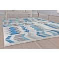 thumbnail image 4 of Rugs America Mika MO50C Mixed Berry Geometric Contemporary Blue Area Rug, 8'x10', 4 of 7