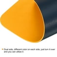 thumbnail image 3 of Unique Bargains Protector PU Leather Dual Side Mouse Pad Mat for Office Home Blue/Yellow 35"x18", 3 of 6