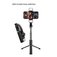 thumbnail image 1 of Q08 Stabilizer Smartphone Bluetooth Selfie Stick Mini Gimbal Tripod with Led Fill Light Black Dual Lamp Stabilizer, 1 of 5