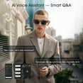 thumbnail image 4 of AI Smart Glasses with 8MP Camera, Real-Time Translation, Bluetooth Music & Calls, Color-Changing Lenses, Long Battery for Travel & Business, 4 of 8