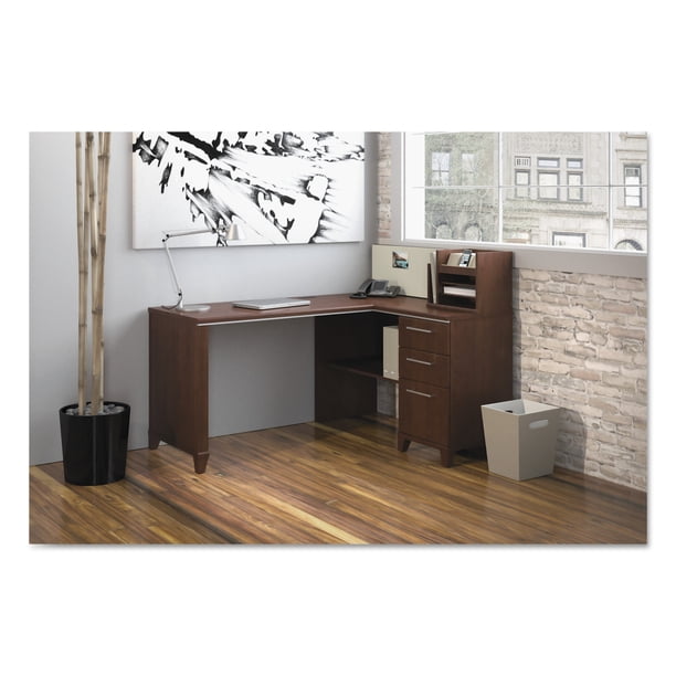 Bush Enterprise Collection 60W x 47D Corner Desk, Harvest Cherry (Box 2