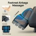 thumbnail image 5 of BOSSCARE Full Body Shiatsu Recliner Massage Chair Zero Gravity with USB Port and App, Black, 5 of 11