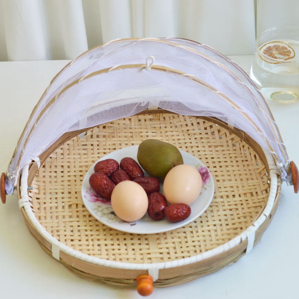 bamboo food tent basket