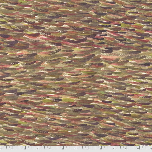 Denise Burkitt Stillness in Nature Vibrant Earth Cotton Fabric By Yard