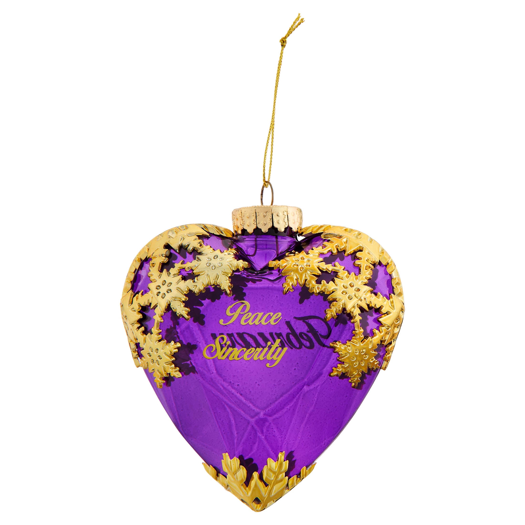 Purple and Gold February Birthstone Christmas Ornament, 4.3", by Holiday Time