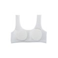 thumbnail image 2 of Entrenamiento Algodón Sin alambre Comodidad Cojín extraíble Chaleco Tops Sujetador blanco One Size, 2 of 6