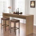 thumbnail image 5 of Gymax 4PCS 29.5'' Bar Stool Set Counter Height Saddle Stools w/ Rubber Wood Frame, 5 of 10