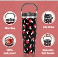 thumbnail image 4 of 30 oz Mushroom Tumbler with Handle Flip Straw, Leak Proof Insulated for Mushroom Lovers, 4 of 6