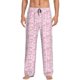 thumbnail image 1 of Balery Ribbon Bow Pantalones de pijama para hombre, pijama ultraligero, pantalón de descanso-Large, 1 of 6