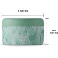 thumbnail image 4 of S'well S'nack Stainless Steel Food Container - 10 Oz - Peppermint Tree - Double-Layered Insulated Bowls Keep Food Cold for 10 Hours and Hot for 4 - BPA-Free, 4 of 7