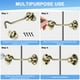 thumbnail image 4 of Uxcell 1-Pack Pestillo de Gancho y Ojo para Puerta de 4 Pulgadas de Acero Inoxidable 201 para Puerta/Ventana/Gabinete Cian, 4 of 6