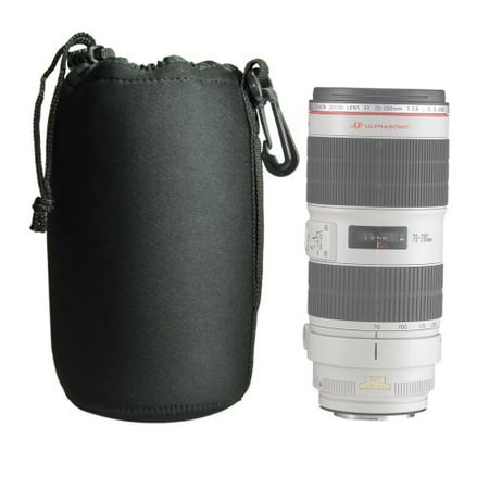 Foto&Tech DSLR camera Drawstring Soft Neoprene Lens Pouch Bag Cover for Canon Nikon Sony Panasonic Fujifilm Olympus Pentax Sigma DSLR/SLR/EVIL Camera (Extra Large)