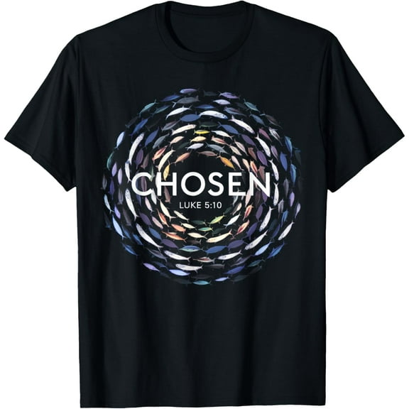 Christian Chosen Fish Swim Against The Current Bible T-Shirt