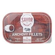 Savor Imports imported Wild Caught Anchovies in Olive Oil, 13 ounce