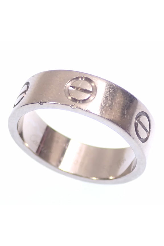 Pre-Owned Cartier Love Ring for Women, 18K White Gold, Size 10.5 (#51), 6.7g, 750 Gold
