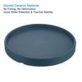 thumbnail image 3 of Plant Pot Saucer 6 Inch, Ceramic Round Flower Tray for Indoor, Dark Blue 2 Pack, 3 of 6