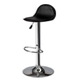 thumbnail image 1 of Poundex Tabouret de Bar Réglable en Hauteur 35 Pouces en Similicuir Noir (Ensemble de 2), 1 of 8
