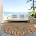 thumbnail image 6 of Addison Rugs Chantille Indoor/Outdoor Transitional Geometric Paprika Washable Round Rug, 8' x 8', 6 of 6