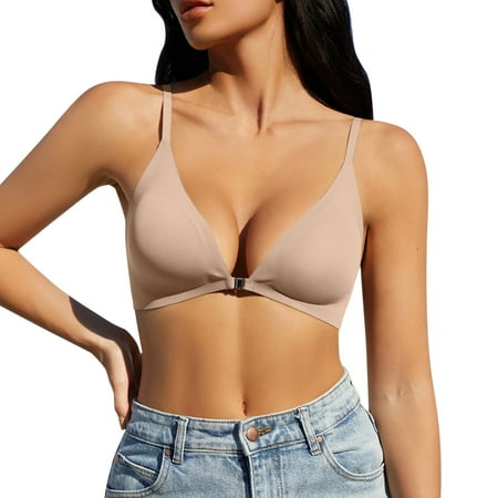 

TAIAOJING Wireless Seamless Bra for Women Push Up Women Wirefree Bralette Breathable Lightly Lined Padded Lace Bra